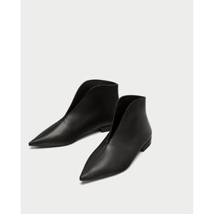 Zara Leather Ankle Boots✨